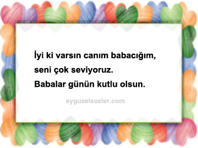 Babalar Günü İle İlgili Sözler