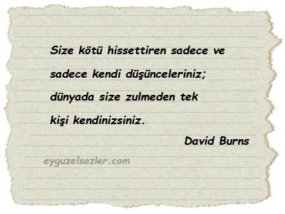 David Burns Sözleri