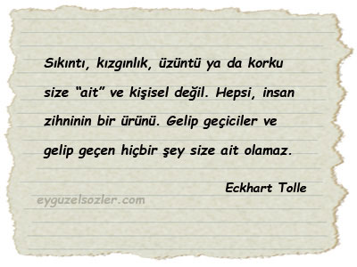 Eckhart Tolle Sözleri