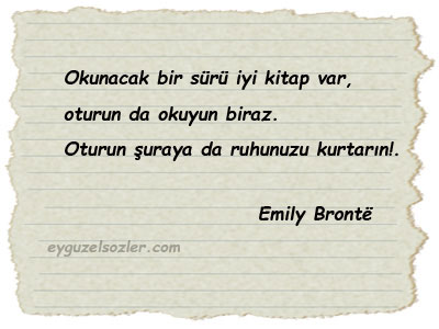 Emily Brontë Sözleri