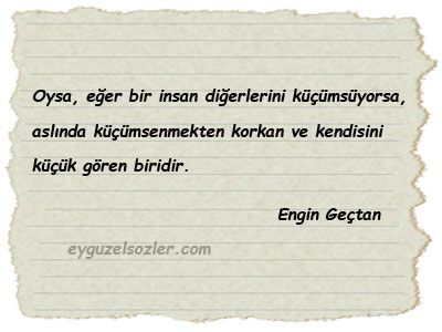 Engin Geçtan Sözleri