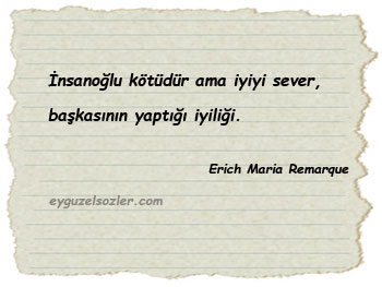 Erich Maria Remarque Sözleri