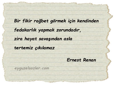 Ernest Renan Sözleri