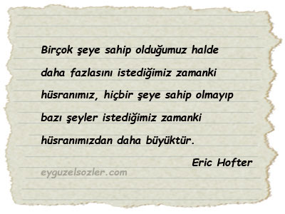 Eric Hoffer Sözleri
