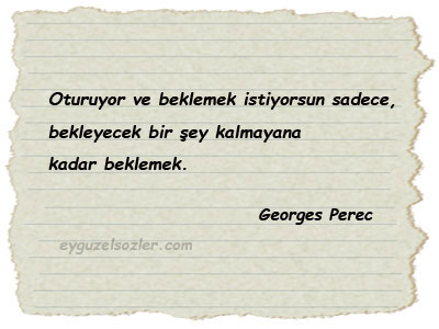 Georges Perec Sözleri